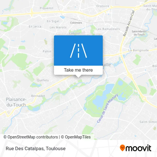 Rue Des Catalpas map