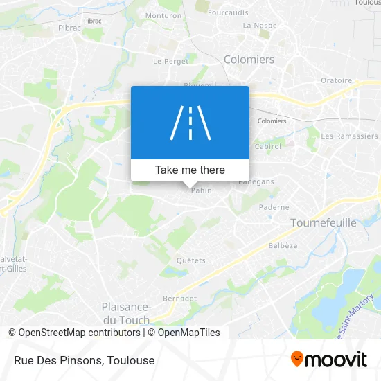 Rue Des Pinsons map