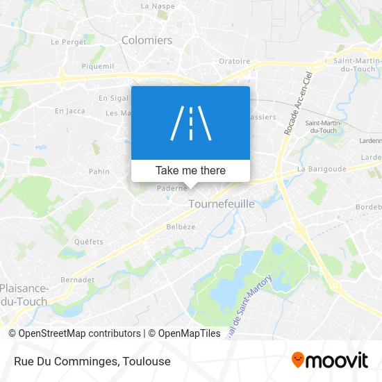 Rue Du Comminges map