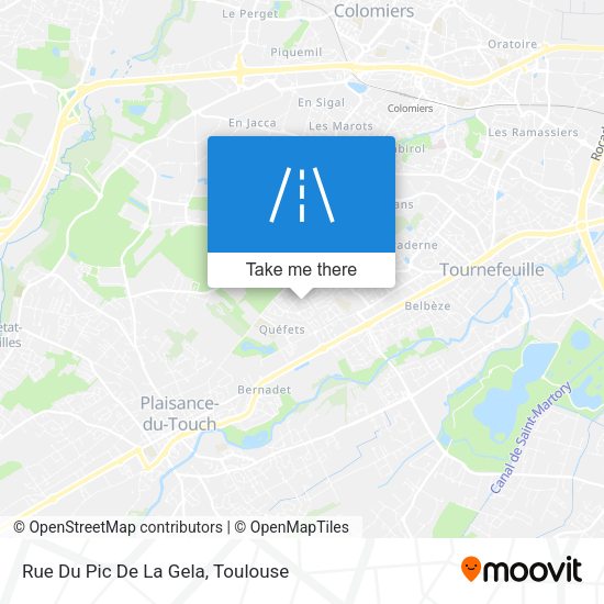 Rue Du Pic De La Gela map