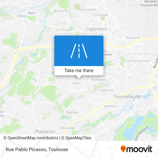 Rue Pablo Picasso map