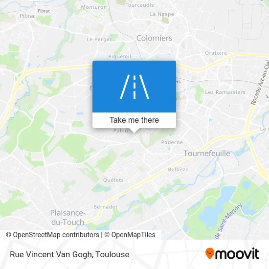 Rue Vincent Van Gogh map