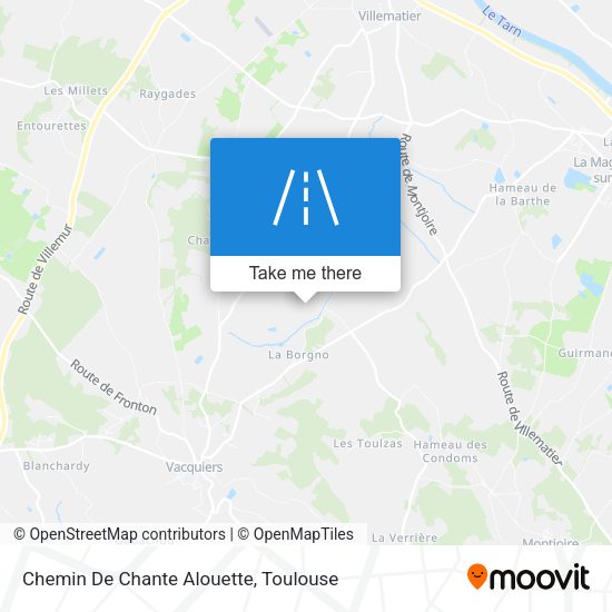 Chemin De Chante Alouette map