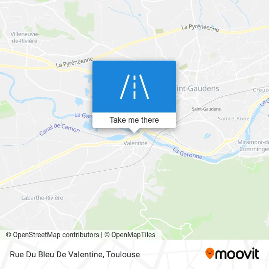 Rue Du Bleu De Valentine map