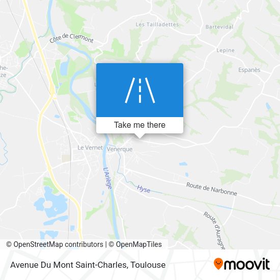 Avenue Du Mont Saint-Charles map