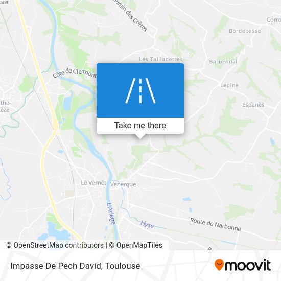 Impasse De Pech David map