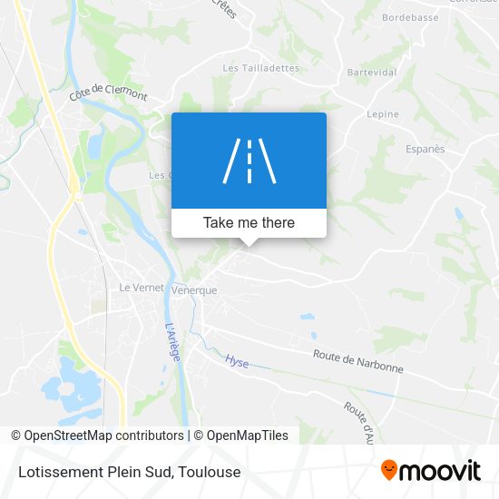 Lotissement Plein Sud map