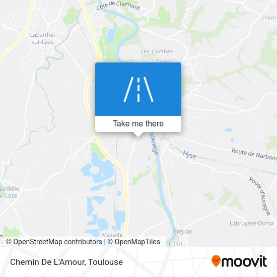 Chemin De L'Amour map