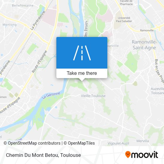 Chemin Du Mont Betou map