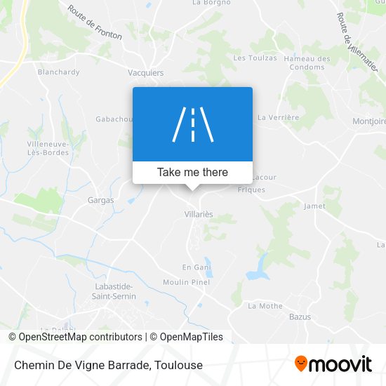 Chemin De Vigne Barrade map