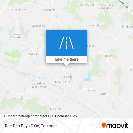 Rue Des Pays D'Oc map