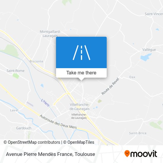 Avenue Pierre Mendès France map