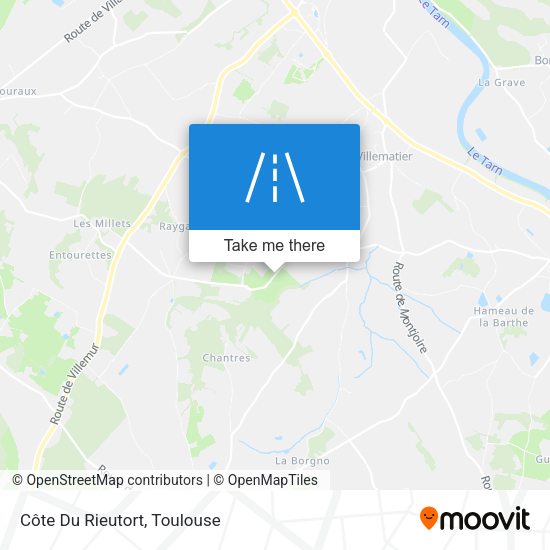 Côte Du Rieutort map