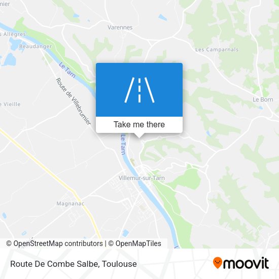 Route De Combe Salbe map