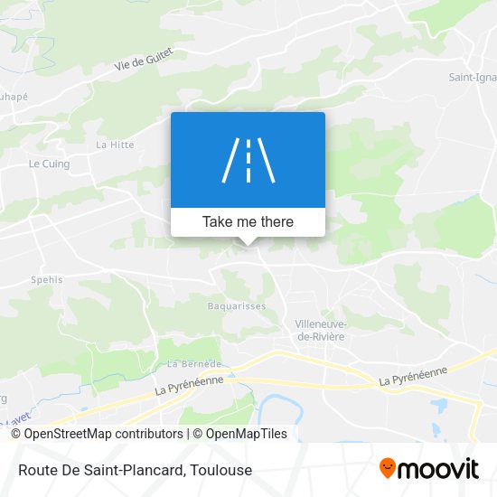 Route De Saint-Plancard map