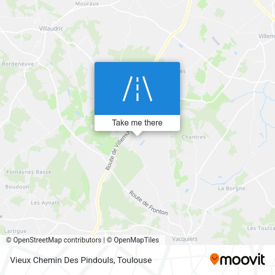 Vieux Chemin Des Pindouls map
