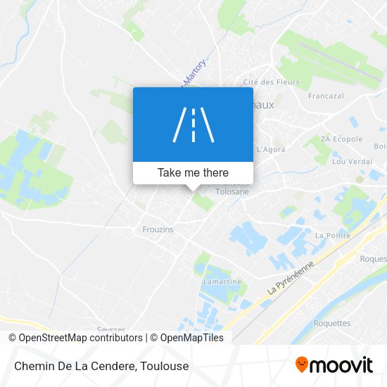 Chemin De La Cendere map