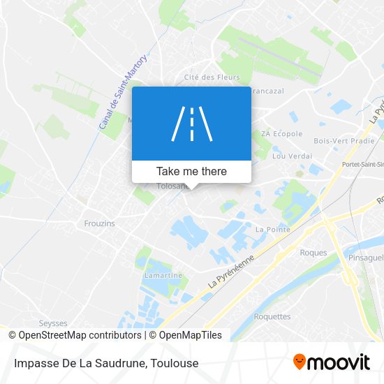 Impasse De La Saudrune map