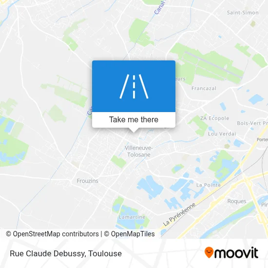 Rue Claude Debussy map