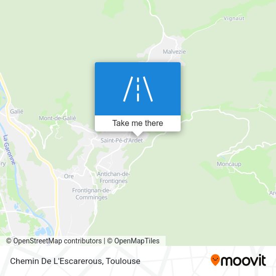 Chemin De L'Escarerous map