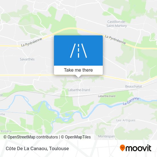 Côte De La Canaou map
