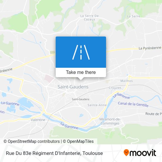 Rue Du 83e Régiment D'Infanterie map