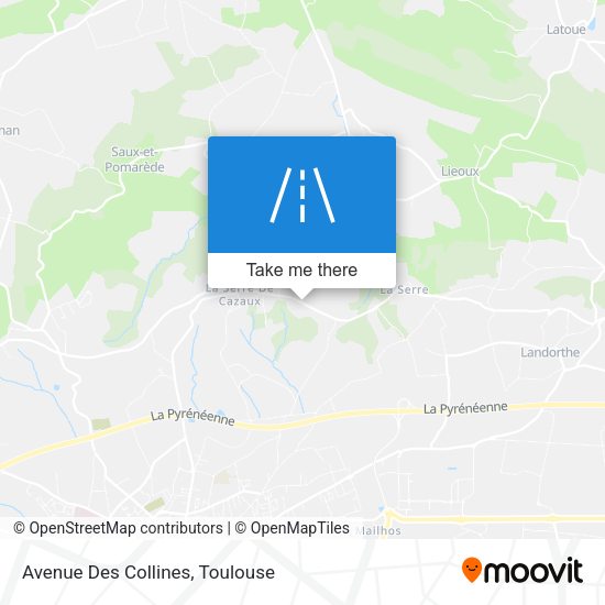 Avenue Des Collines map