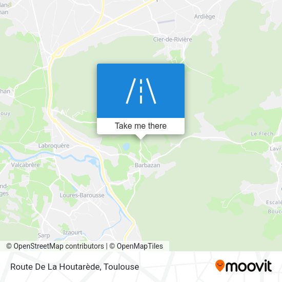 Route De La Houtarède map