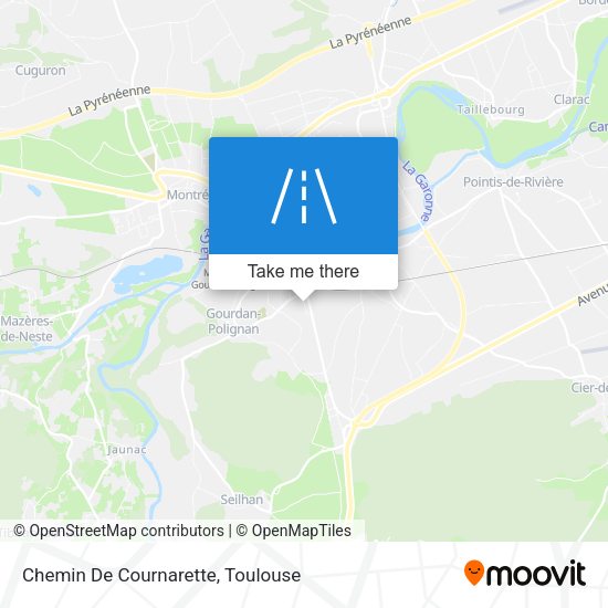 Chemin De Cournarette map