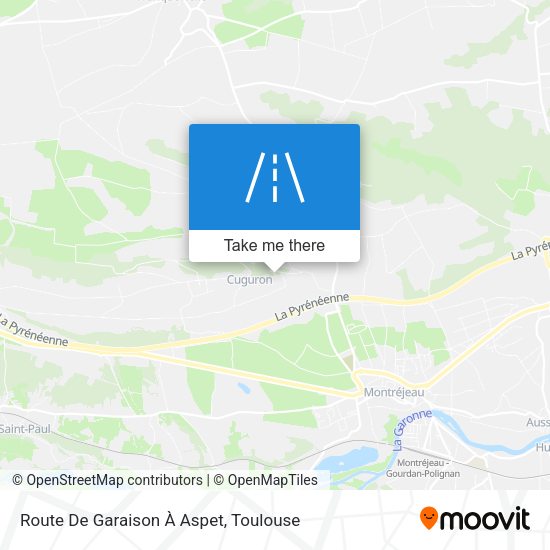 Route De Garaison À Aspet map
