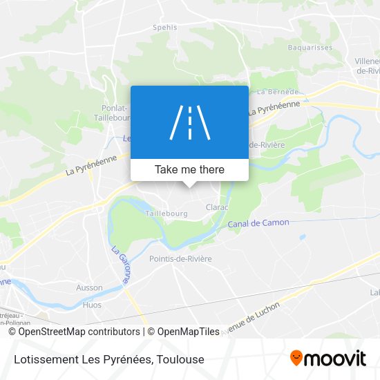 Lotissement Les Pyrénées map