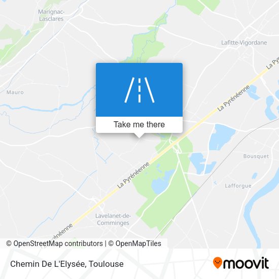 Chemin De L'Elysée map