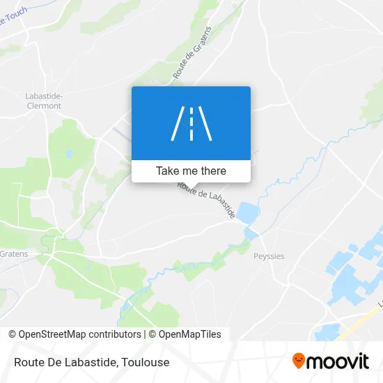 Route De Labastide map