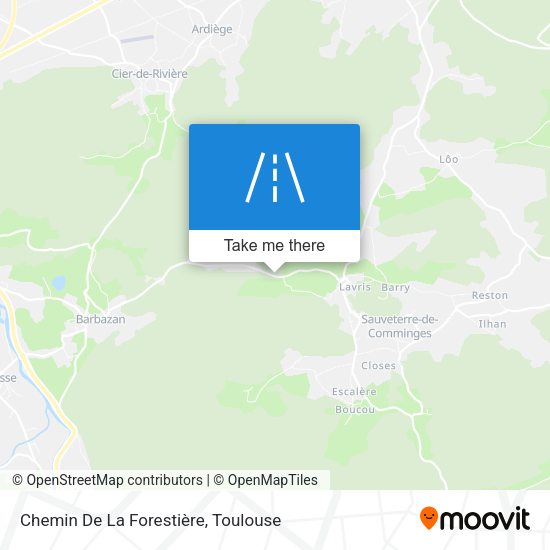 Chemin De La Forestière map