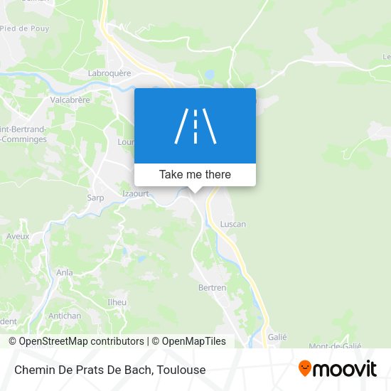 Chemin De Prats De Bach map
