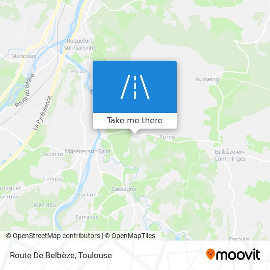 Route De Belbèze map