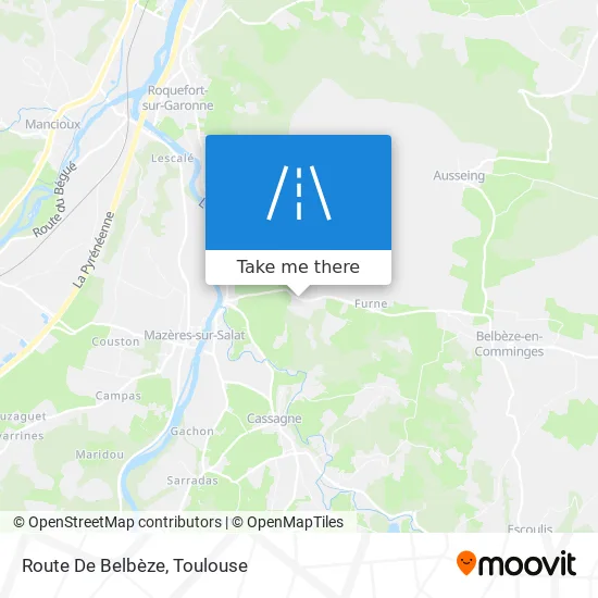 Route De Belbèze map