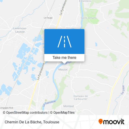 Chemin De La Bâche map