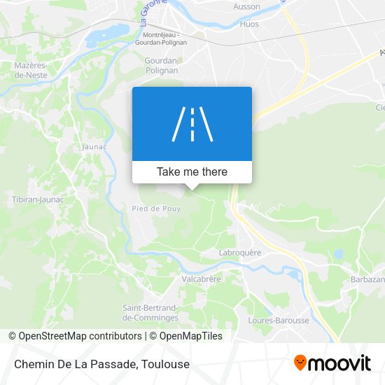 Chemin De La Passade map