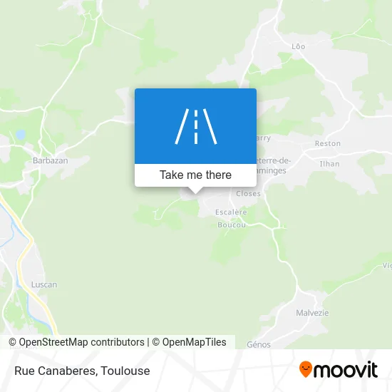 Rue Canaberes map