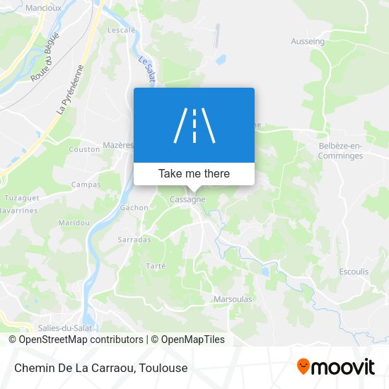 Chemin De La Carraou map