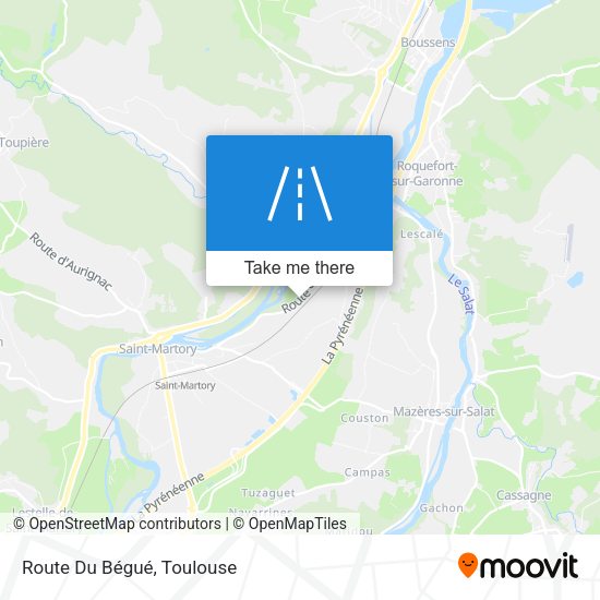 Route Du Bégué map