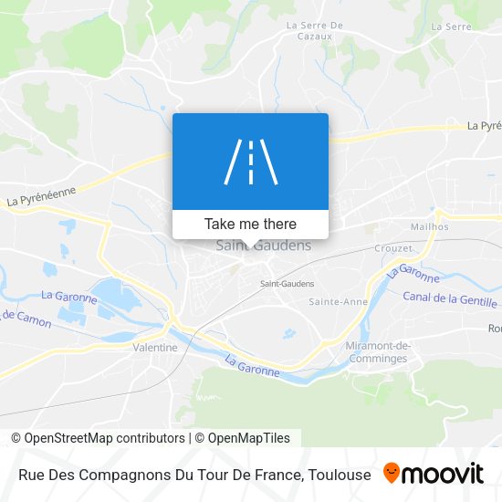 Rue Des Compagnons Du Tour De France map