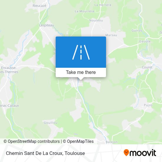 Chemin Sant De La Croux map