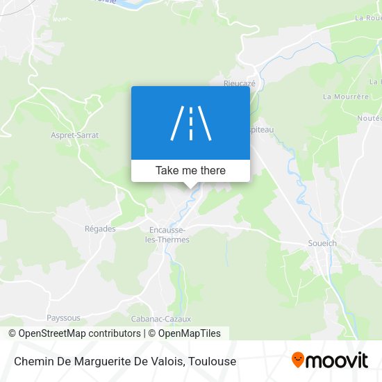 Chemin De Marguerite De Valois map