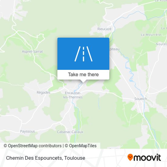 Chemin Des Espouncets map