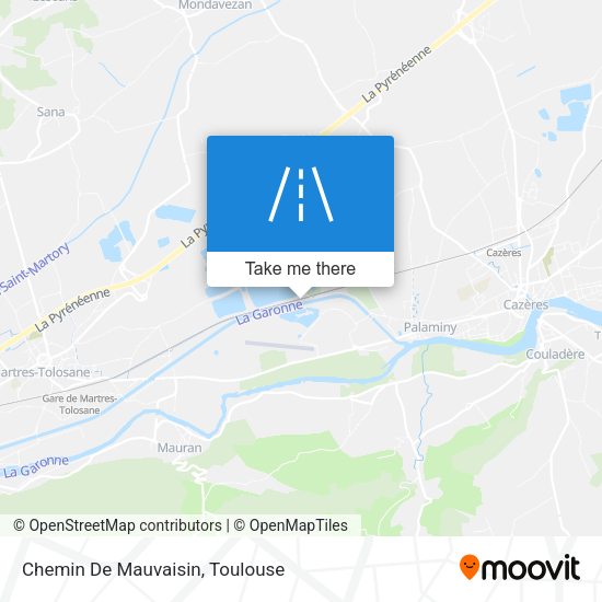 Chemin De Mauvaisin map