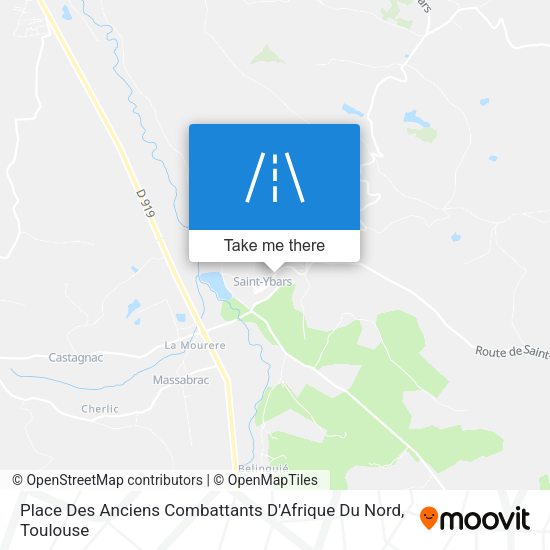 Place Des Anciens Combattants D'Afrique Du Nord map