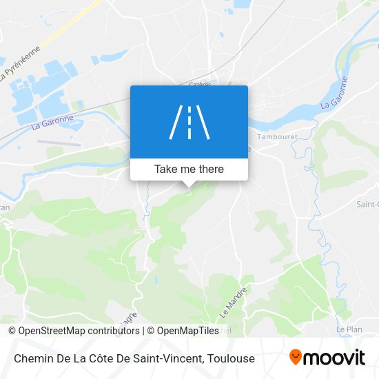 Chemin De La Côte De Saint-Vincent map