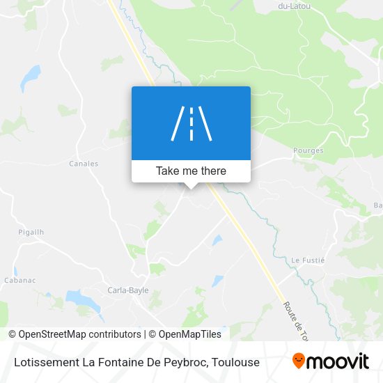 Lotissement La Fontaine De Peybroc map